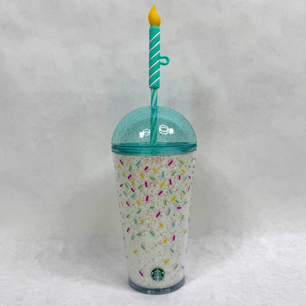 STARBUCKS Birthday Cake Glitter Cup - 16 oz / Grande - Picture 1 of 10